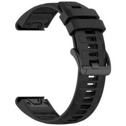 Garmin 26 mm sílikonól með stálsylgju – svört - Image 4