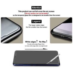 Galaxy A57 imak skjávörn úr hertu gleri með ásetningarramma - Image 6