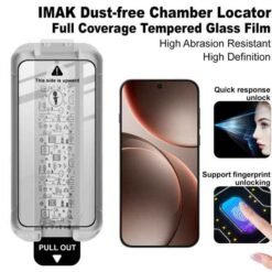 Oppo Find X9 Pro IMAK skjávörn úr hertu gleri með ásetningarramma - Image 4