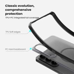 Galaxy S26 NILLKIN MagSafe símahulstur – glært/svart - Image 7