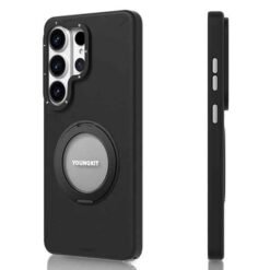 Galaxy S26 Ultra YOUNGKIT MagSafe símahulstur með standi – svart - Image 6