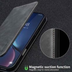 Oppo Reno 16F / 16FS símaveski með kortahólfum - Svart - Image 9