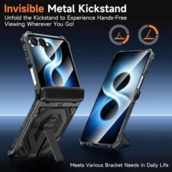 Galaxy Z Flip8 MagSafe símahulstur með standi – svart - Image 9