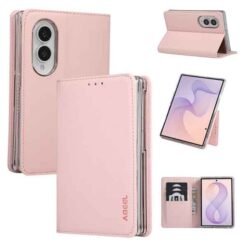 Galaxy Z Fold8 símaveski með RFID-vörn – bleikt