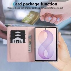 Galaxy Z Fold8 símaveski með RFID-vörn – bleikt - Image 8