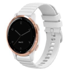 Garmin 18 mm sílikonól fyrir Vivoactive 4S – hvít