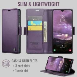 Galaxy A27 símaveski með RFID-vörn – fjólublátt - Image 2