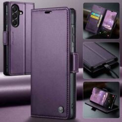 Galaxy A27 símaveski með RFID-vörn – fjólublátt - Image 6