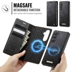 Galaxy S26 svart símaveski með aðskiljanlegu hulstri og RFID vörn - Image 6