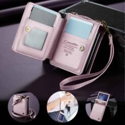 Galaxy Z Flip7 CaseMe símaveski með RFID-vörn – bleikt - Image 3