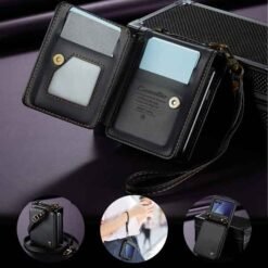 Galaxy Z Flip8 CaseMe símaveski með RFID-vörn – svart - Image 3