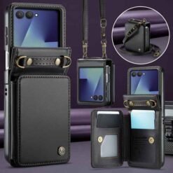 Galaxy Z Flip8 CaseMe símaveski með RFID-vörn – svart - Image 8