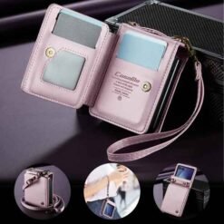 Galaxy Z Flip8 CaseMe símaveski með RFID-vörn – bleikt - Image 3