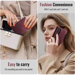 Galaxy Z Fold8 símaveski með RFID-vörn – rautt - Image 11