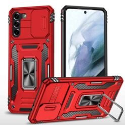 Galaxy S21 hulstur með fingrahring og myndavélarhlíf