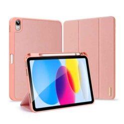 iPad 10.9" og 11" bleikt hulstur með pennahólfi