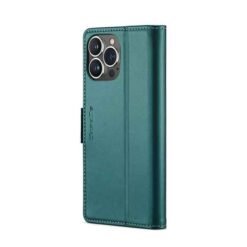iPhone 15 Pro Max símaveski með RFID-vörn og kortahólfum - grænt - Image 3