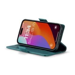 iPhone 15 Pro Max símaveski með RFID-vörn og kortahólfum - grænt - Image 5