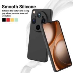 OPPO Find X9 Ultra símahulstur úr sílikoni – svart - Image 3