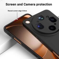 OPPO Find X9 Ultra símahulstur úr sílikoni – svart - Image 4