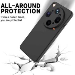 OPPO Find X9 Ultra símahulstur úr sílikoni – svart - Image 5