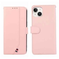 iPhone 15 bleikt símaveski með kortahólfum