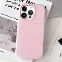 iPhone 14 Pro Max símahulstur úr mjúku TPU - Bleikt