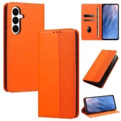 Galaxy S26+ símaveski með RFID-vörn – appelsínugult