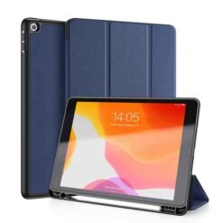 iPad 10.2" blátt hulstur með pennahólfi