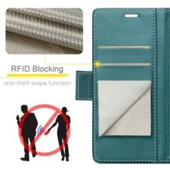 iPhone 16 Pro Max símaveski með RFID vörn – grænt - Image 3