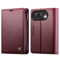 iPhone Duo símaveski með RFID-vörn – rautt