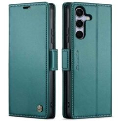 Galaxy S25+ símaveski með RFID vörn - grænt