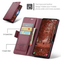 Galaxy S26 rautt símaveski með RFID vörn - Image 2
