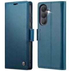 Galaxy S26 blátt símaveski með RFID vörn