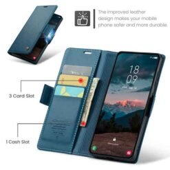 Galaxy S26 blátt símaveski með RFID vörn - Image 2