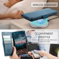 Galaxy S26 blátt símaveski með RFID vörn - Image 5