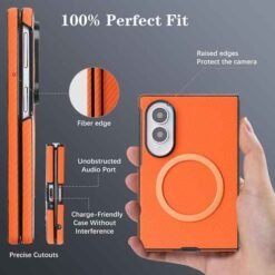 Galaxy Z Fold8 símahulstur með MagSafe – appelsínugult - Image 3