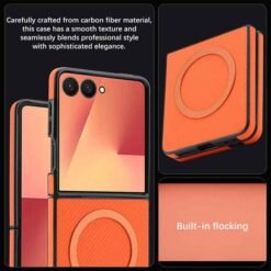Galaxy Z Flip8 símahulstur með MagSafe – appelsínugult - Image 4