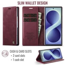 Galaxy Z Fold8 Ultra símaveski með RFID-vörn – rautt - Image 2