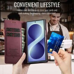 Galaxy Z Fold8 Ultra símaveski með RFID-vörn – rautt - Image 12