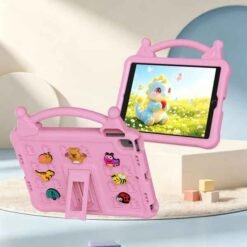 iPad 10.2" / iPad Pro 10.5" höggþolið hulstur með standi - bleikt - Image 4