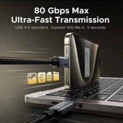 UGREEN USB-C í USB-C hleðslusnúra 1 m – 240W - Image 4