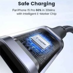 UGREEN USB-C í USB-C hleðslusnúra 3 m – 100W - Image 4
