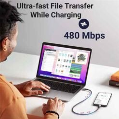 UGREEN USB-C í USB-C hleðslusnúra 3 m – 100W - Image 7