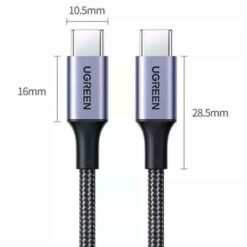 UGREEN USB-C í USB-C hleðslusnúra 3 m – 100W - Image 8